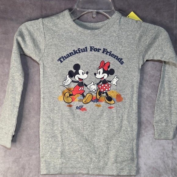 GAP Other - Baby Gap Disney Mickey Minnie NWT Thankful For Friends Sz 6 Yrs Long Sleeve Top
